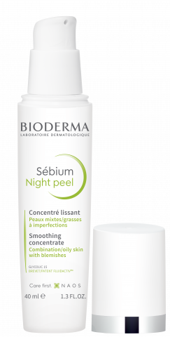 Φωτογραφία προϊόντος Bioderma, Sebium Nightpeel 40ml, φροντίδα νυκτός για δέρμα με τάση ακμής