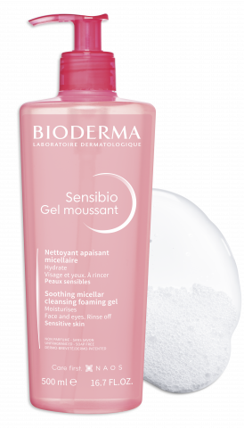 Φωτογραφία προϊόντος Bioderma, Sensibio Gel moussant 500ml, τζελ καθαρισμού για ευαίσθητο δέρμα