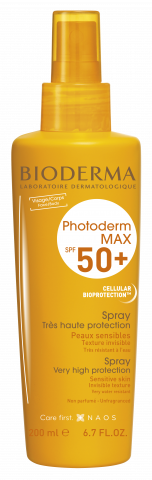 Φωτογραφία προϊόντος Bioderma, Photoderm MAX Spray SPF 50+ 400ml, αντηλιακό για ευαίσθητο δέρμα